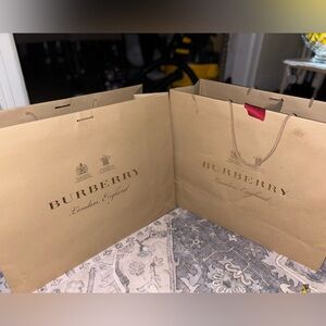 Burberry paper shopping bag